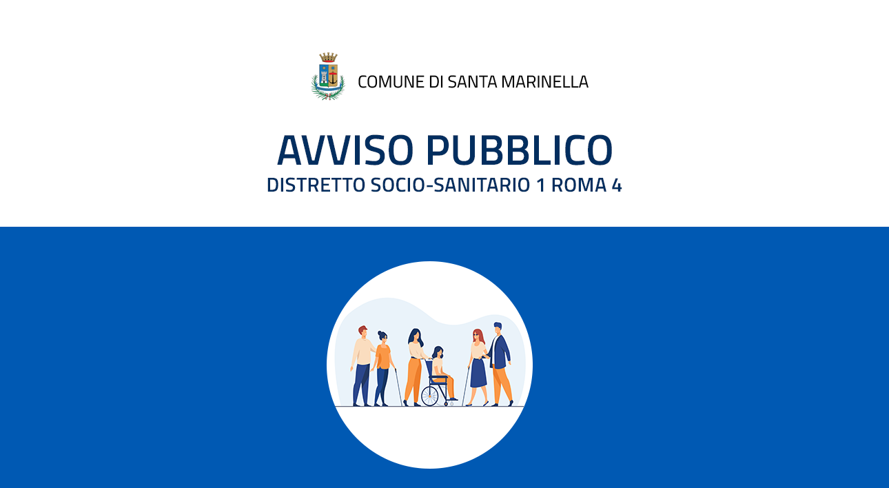 AVVISO PUBBLICO DISTRETTO SOCIO SANITARIO 1 ROMA 4