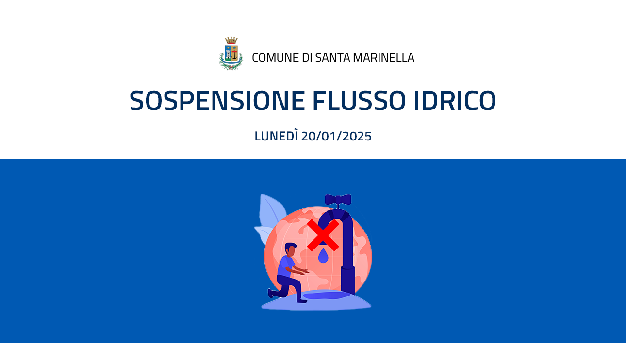 Sospensione flusso idrico