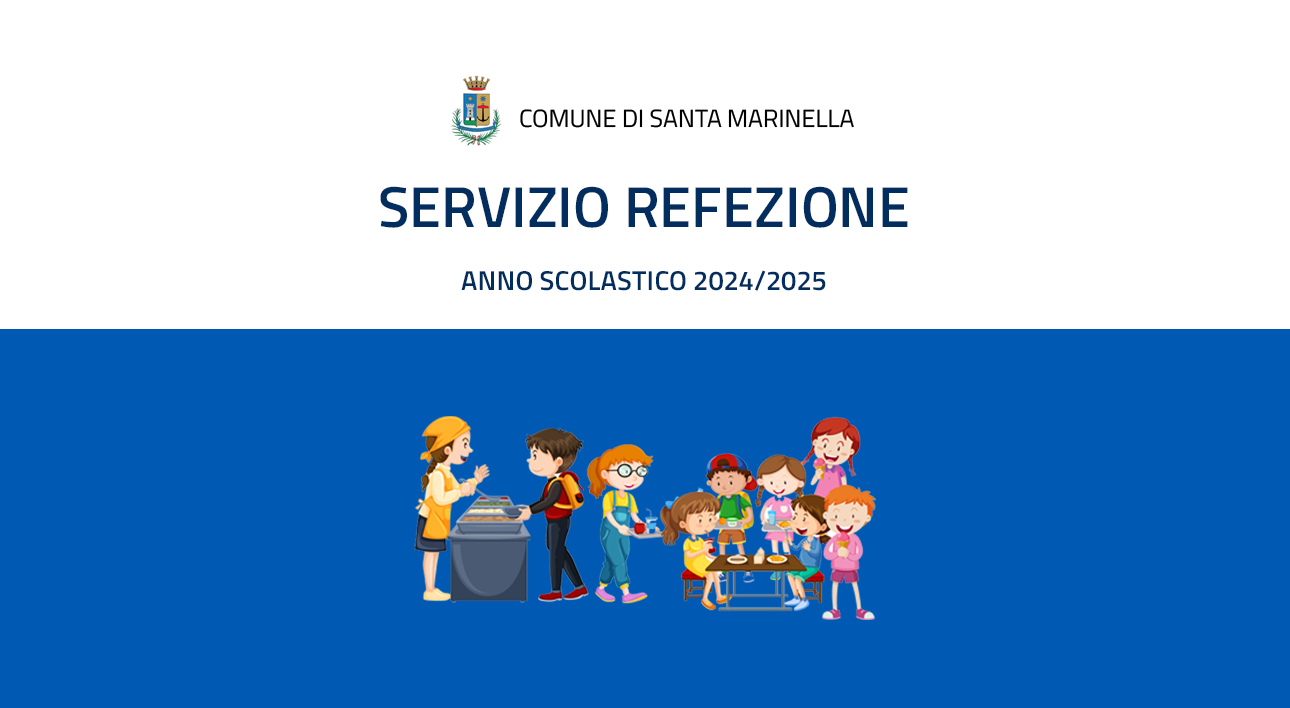 Servizio refezione per l'anno scolastico 2024 2025