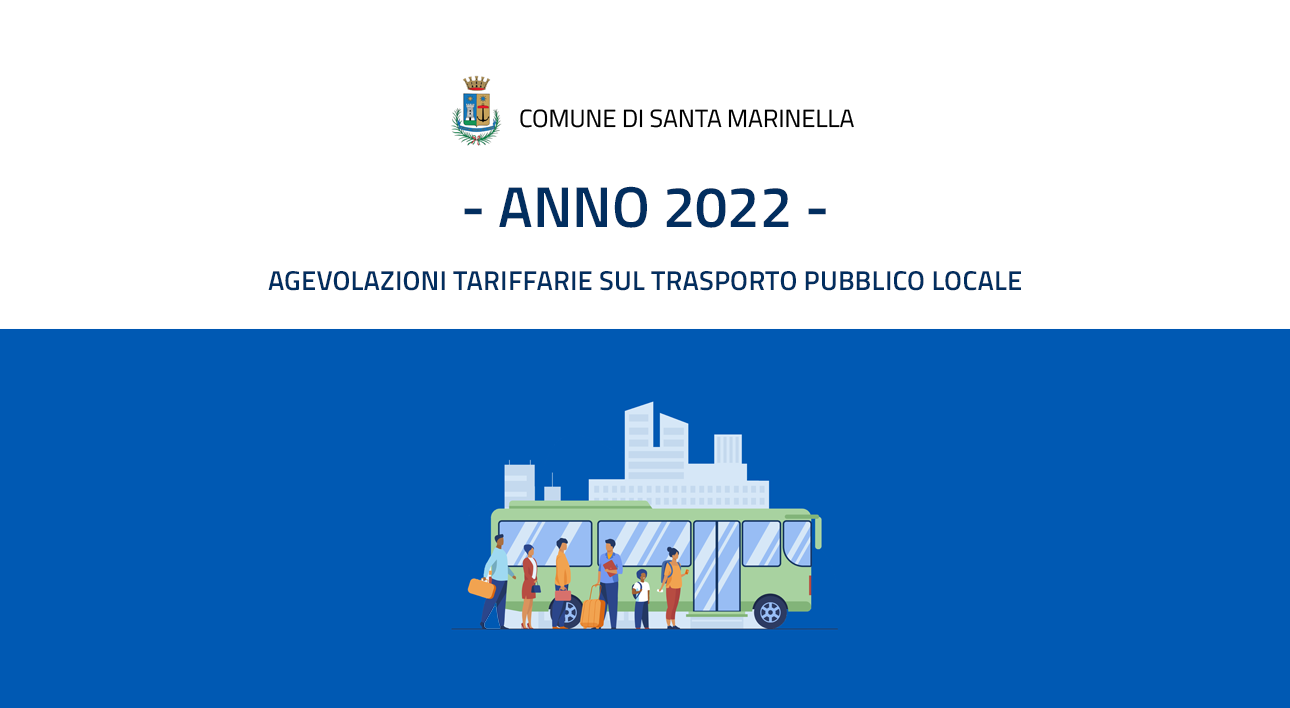 Agevolazioni tariffarie sul trasporto pubblico locale anno 2022